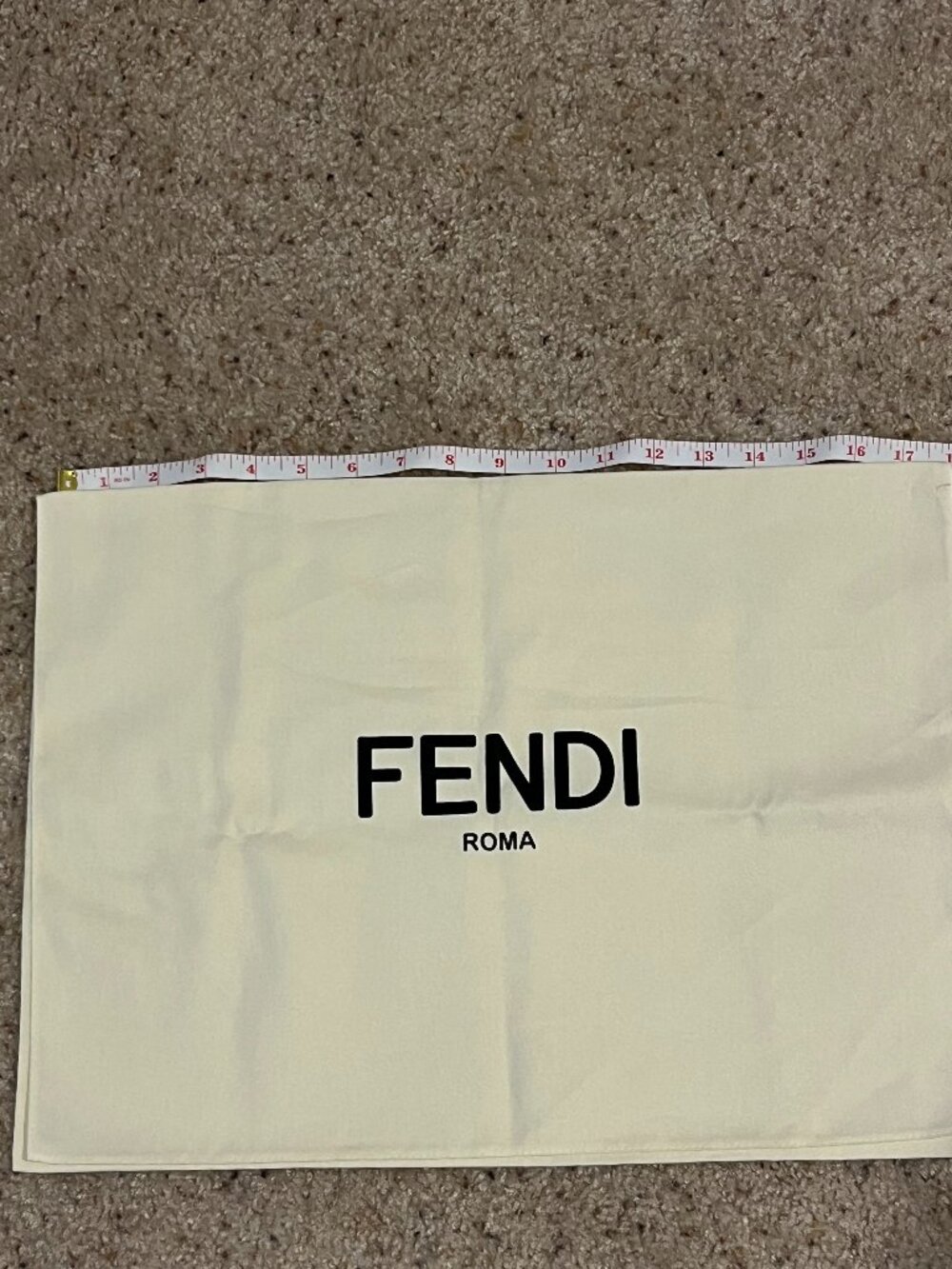 NEW Fendi 18" x 13" Envelope Style Dust Bag
